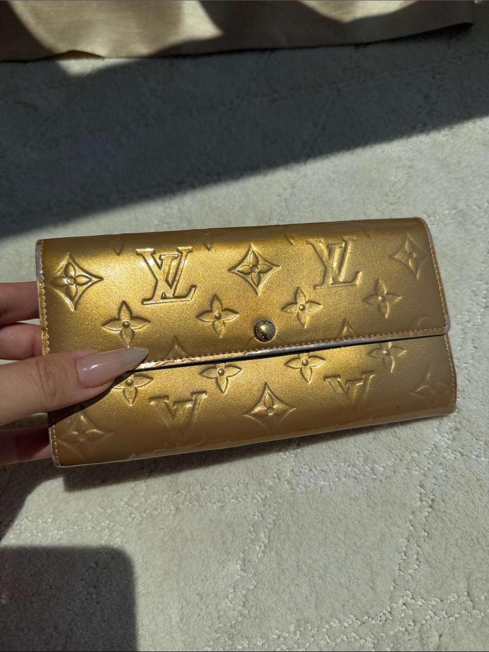Louis Vuitton Gold Monogram Wallet